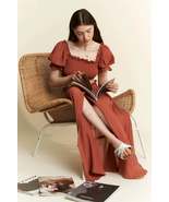 Rust Color 2 Piece Crop Top and Skirt Set - €58,29 EUR