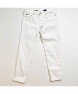AG Adriano Goldschmied The Stilt Cigarette Roll Up White Pants Womens Si... - $17.36