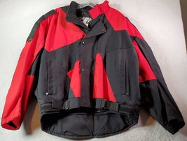 Joe Rocket Motorcycle Jacket Mens Size XL Red Black Removable Pads VTG Zip EUC - £65.09 GBP