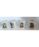 Disney Collection Classic Mugs Set Of 4 Pinocchio Snow White Alice Micke... - £23.47 GBP