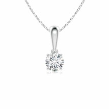 Authenticity Guarantee 
Classic Round Diamond Solitaire Pendant in 14K White ... - £604.72 GBP