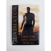 Gladiator Own The Epic DVD Movie Promo Pin Button - $8.25