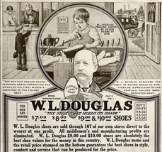1920 W.L. Douglas Shoes Footwear Advertisement Clothing Ephemera Bank - $19.00