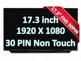 NV173FHM-N4G V8.0 Narrow Bezel LCD Screen Matte FHD 1920x1080 Display 17... - $75.91