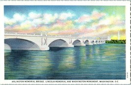 Bridges Postcard Arlington Memorial Bridge across the Potomac Washington DC - £7.84 GBP