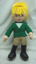 Hearth Song Blonde Equestrian Riding Girl 14&quot; Plush Stuffed Toy Doll 2006 - £15.90 GBP