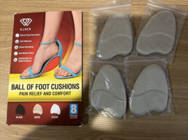 4 Pairs of Metatarsal Pads for Women Anti Sliding Pads for Open Toe Shoes Beige - £12.01 GBP