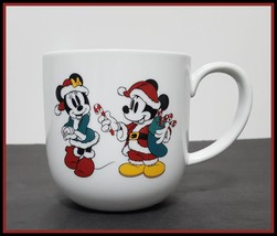 NEW RARE Williams Sonoma Disney Mickey Mouse and Minnie Mouse Christmas Mug 15 O - £15.62 GBP