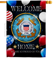Welcome Home Coast Guard - Impressions Decorative House Flag H108629-BO - £32.78 GBP
