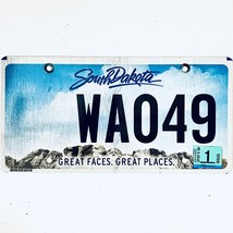 2019 United States South Dakota Great Faces Passenger License Plate WA049 - £14.68 GBP