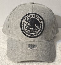 ZACATECAS MEXICO MEXICAN CITY STATE EAGLE BASEBALL CAP HAT ( LIGHT GREY ) - $14.44