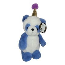 FAO Schwartz Birthday Sparklers Party Blue Panda Bear 12 Plush 2021 10&quot; - £5.93 GBP