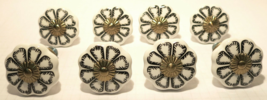 CASA DECOR - Art Deco White Ceramic Drawer or Cabinet Door Floral Pull Knobs - £14.69 GBP