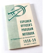 Vintage BLANK 1958-59 Explorers Officers Program Notebook Boy Scouts Ame... - $15.81 CAD