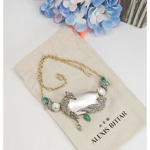 Alexis Bittar Love Birds Crystal Lucite Station Statement Necklace NWT - $331.98