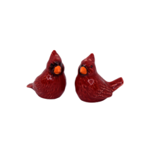 Set of Cardinal Bird Ceramic Salt &amp; Pepper Shakers Red Unbranded - £9.48 GBP