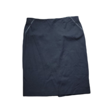 Talbots Classy Career Skirt ~ Sz 10 ~ Black ~ Knee Length ~ Zips in back - $22.49