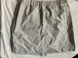Topshop Nude Faux Leather Skirt Size 12 - $12.87