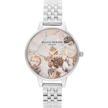 Olivia Burton OB16CS31 Women&#39;s Marble Florals Rose Gold and Silver Watch - £117.33 GBP
