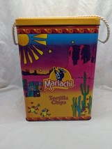 Vintage 1994 Mariachi Restaurant Style Tortilla Chips Empty Tin - £51.15 GBP