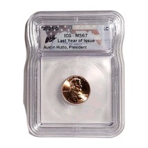 2025-D MS 67 Lincoln Shield Cent (Penny) ICG - Last Year of Issue - $68.31
