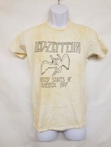 LED ZEPPELIN / JIMMY PAGE - ORIGINAL VINTAGE 1977 CONCERT TOUR MEDIUM T-... - $1,250.00