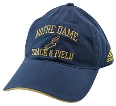 Notre Dame Fighting Irish Track &amp; Field Blue Relaxed Fit Adjustable Cap ... - £13.50 GBP