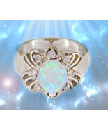 HAUNTED RING MOON CIRCLE CONNECT TO WITCH'S ORACLES SECRET OOAK  MAGICK - $287.77