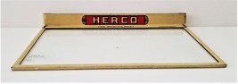 vintage antique HERCO CIGAR TOBACCO glass metal STORE BOX DISPLAY SHELF  - $48.02