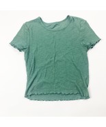 American Eagle Outfitters Womens T Shirt Green Short Sleeve Round Neck S... - $11.11 CAD