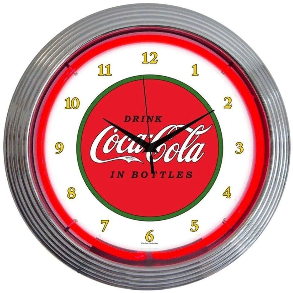 Primary image for Coca-Cola 1910 Classic LED 15" Wall Décor Neon Clock 8CCCLA
