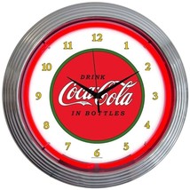 Coca-Cola 1910 Classic LED 15&quot; Wall Décor Neon Clock 8CCCLA - £67.26 GBP