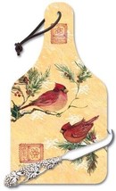 CounterArt Susan Winget &quot;Frosty Night Cardinals&quot; Kitchen Cutting &amp; Serving Board - £22.16 GBP