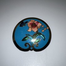 Cloisonne&#39; Pendant  Bolo Pendant Orchid with Butterfly - £14.10 GBP