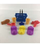 My Life As Shopping Trip Grocery Basket Walmart Play-Doh Molds Food Fish... - $553.22 MXN