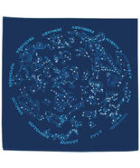 Printed Image Stars Bandanna 22&quot; x 22&quot; Navy Blue Constellations Horoscop... - €10,85 EUR