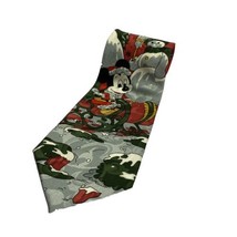 Mickey Mouse Tie Disney Xmas Mickey Unlimited Vintage Santa Snowman Ety - $18.60