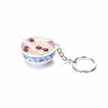 Buckle Bowl Bag Pendant Mini Key Ring Food Keychain Chinese Food Simulation(1) - £7.01 GBP+