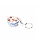 Buckle Bowl Bag Pendant Mini Key Ring Food Keychain Chinese Food Simulat... - £7.09 GBP+
