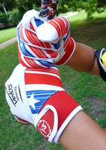Baseball Batting gloves Youth Velos Sports® Durable Genuine Leather Red/... - $26.99