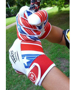 Baseball Batting gloves Youth Velos Sports® Durable Genuine Leather Red/... - $26.99