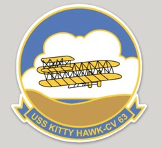 4&quot; Navy Uss Kitty Hawk CV-63 Naval Ship Military Die Cut Vinyl Sticker Decal - £23.97 GBP
