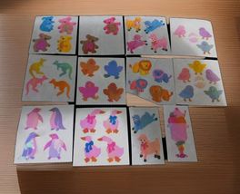 Vintage 1980s Sandylion Pearlized Koala Lion Kangaroo Sundae 12pc Sticke... - $277.20