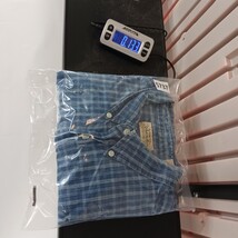 St John's Bay RN#93677 Men's Blue Check Plaid Button-Down Collar Shirt Size L image 8