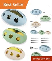 Flower-Shaped Reusable Silicone Covers – Perfect for Cut Veggies, Set of 3 - $14.80