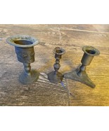 Old Vintage Shabbat Candle Holders Israel Judaica 1950’s - $46.64