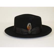 Bruno Capelo Hat Australian Wool Fedora Teardrop Crushable Bel Air BL590 Black image 4