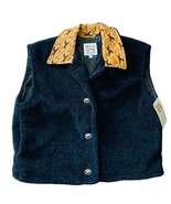 Montana Barn Vest Womens Sz M Zip Front Made in USA Pockets Cozy Warm - £25.32 GBP