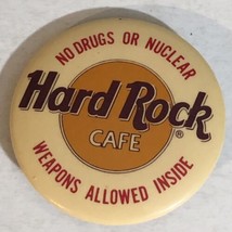 Vintage Hard Rock Cafe Pinback Button  J3 - £6.13 GBP