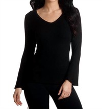 French Kyss supersoft bell sleeve top in Black - £32.33 GBP